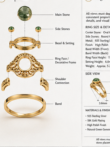MorrowLand Taurus Love Ring 7