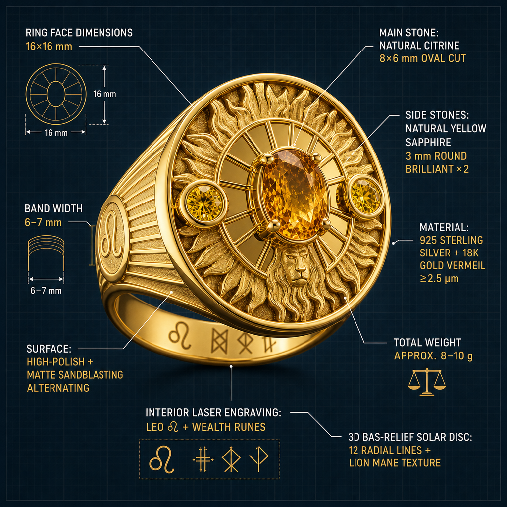 MorrowLand Leo Wealth Ring 7