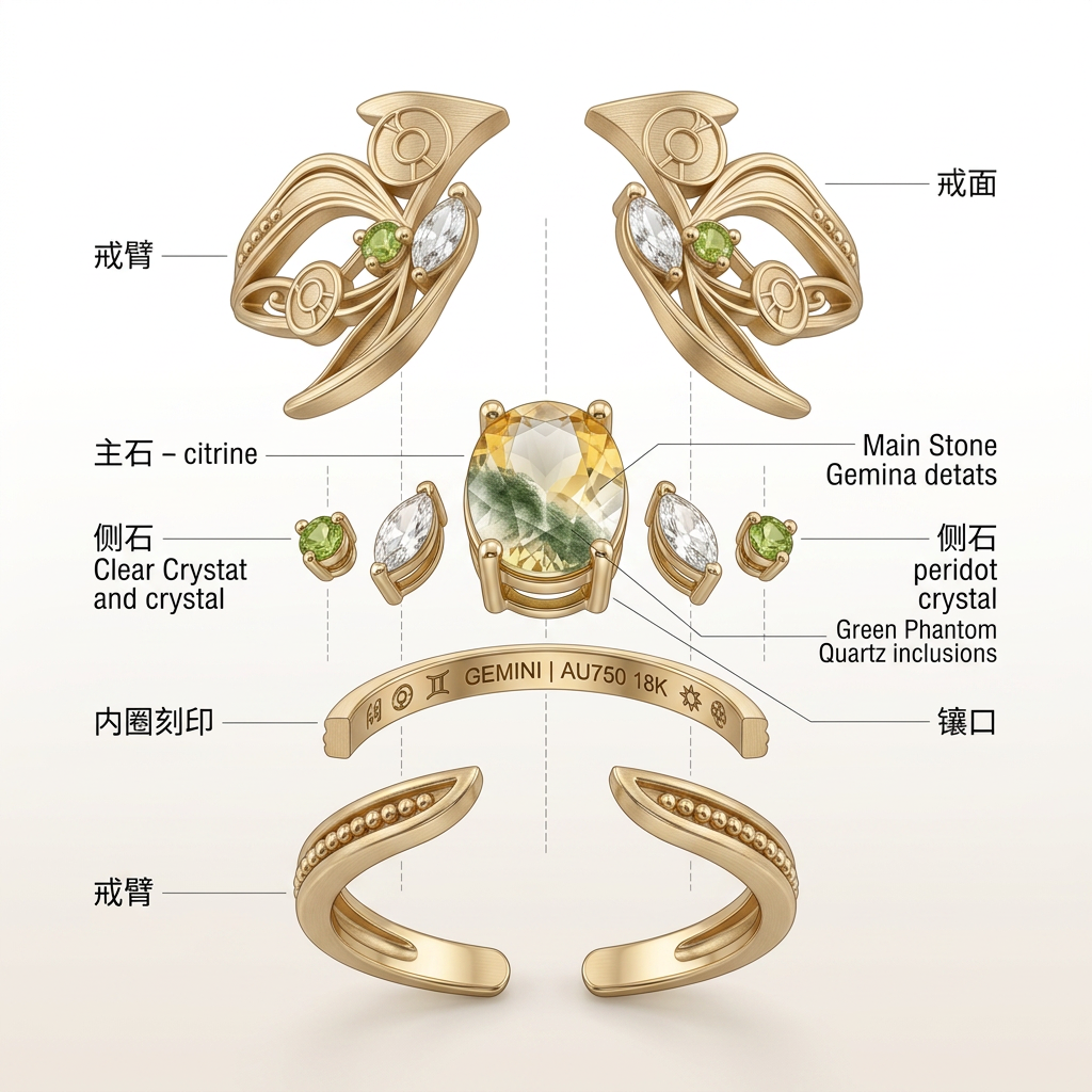 MorrowLand Gemini Wealth Ring 7