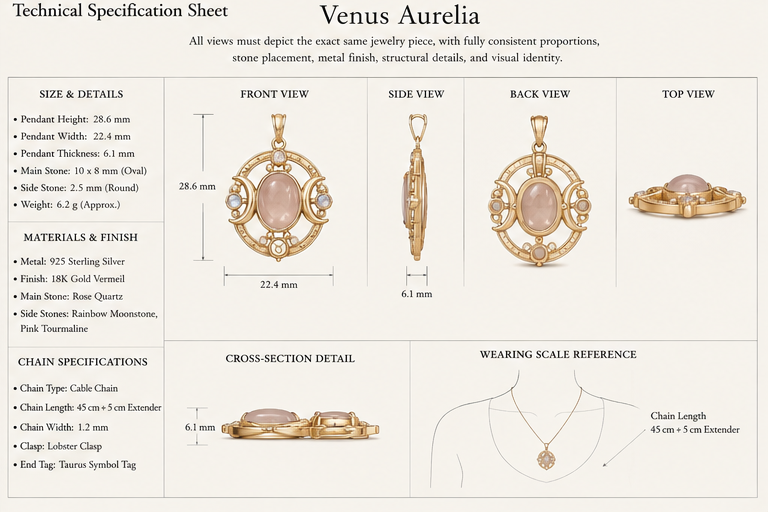 MorrowLand Taurus Love Necklace 7