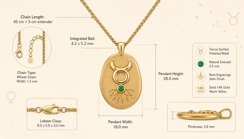 Product ID: P01_金牛座_财富_女性_项链 8