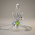 The Albedo Amulet — Virgo Wellness Pendant 1