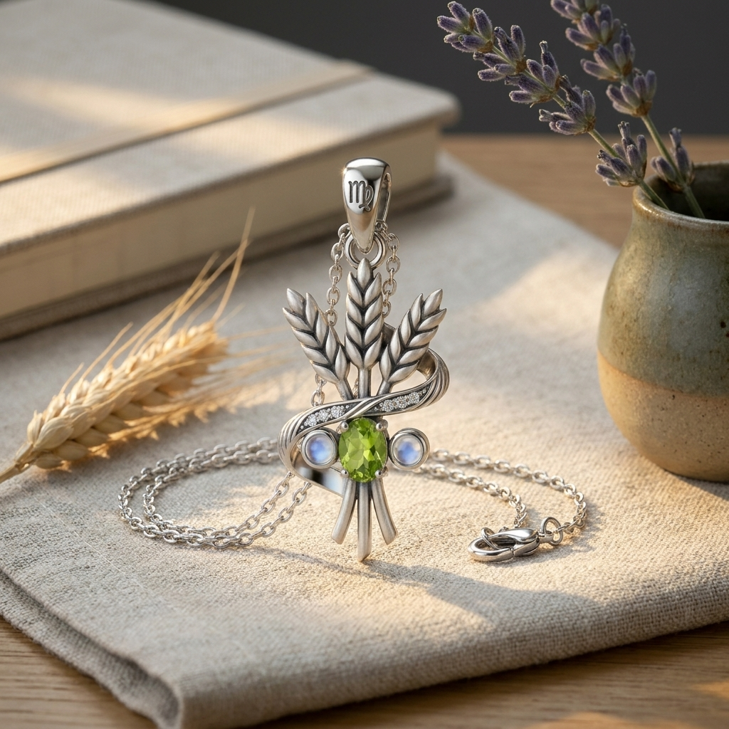 The Albedo Amulet — Virgo Wellness Pendant 4