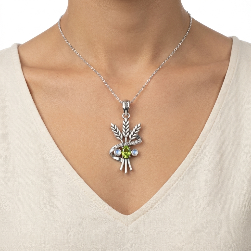 The Albedo Amulet — Virgo Wellness Pendant 5